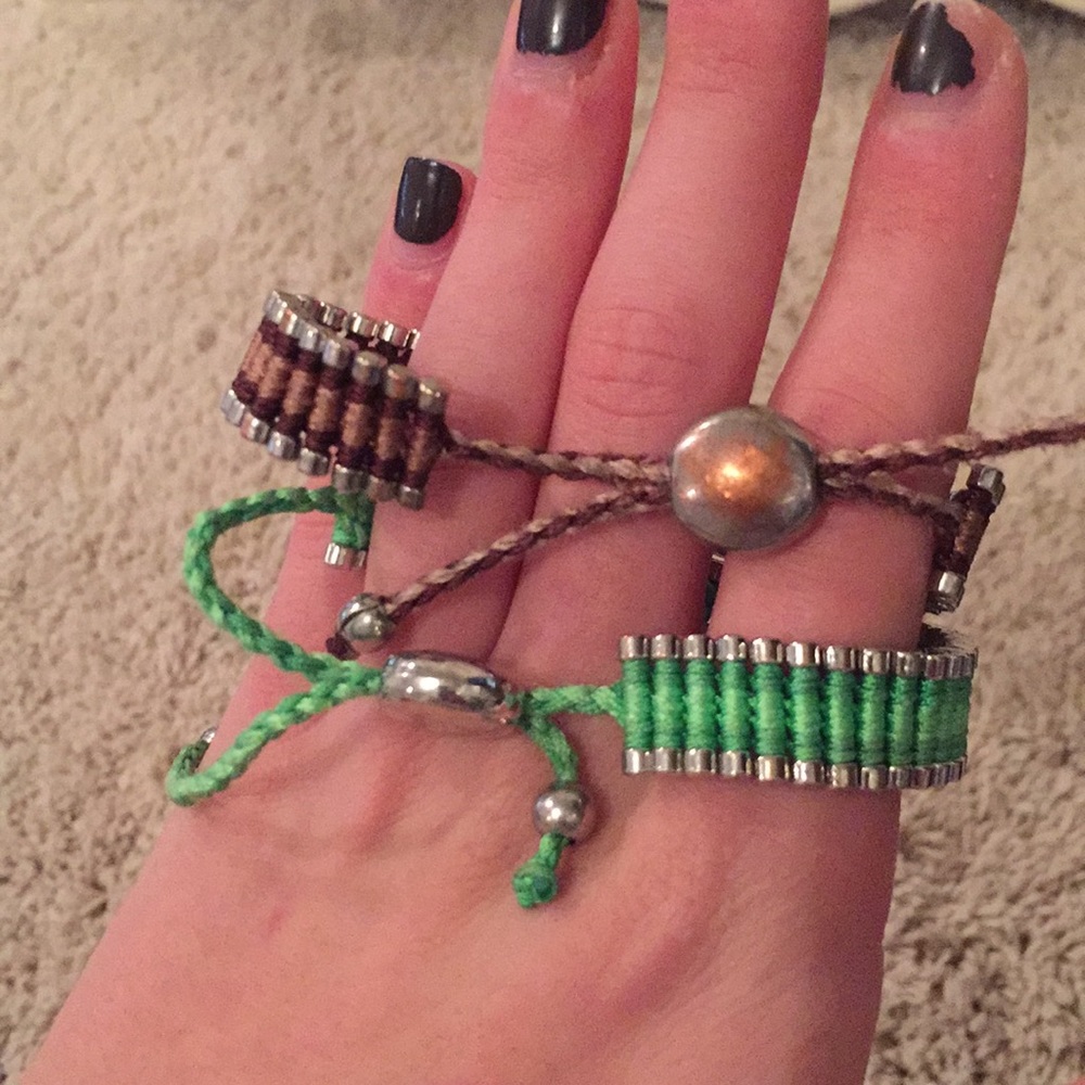 Silver Colorful Bracelets, Adjustable - image 2